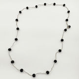 designsix PETITE KIRI NECKLACE ビーズ ネックレス ブラック クリア レディース デザインシックス【中古】5-1130G∞