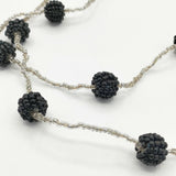 designsix PETITE KIRI NECKLACE ビーズ ネックレス ブラック クリア レディース デザインシックス【中古】5-1130G∞