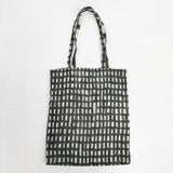 mina perhonen ws9298 sora check トートバッグ ベージュ カーキ レディース ミナペルホネン【中古】6-0202G∞