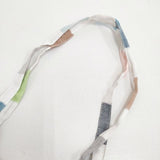 mina perhonen zs9124 choucho リネン 刺繍 トートバッグ ホワイト マルチカラー レディース ミナペルホネン【中古】6-0202G∞