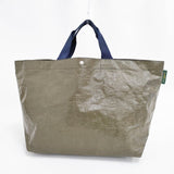 Herve Chapelier 4014PP マルシェショルダーバッグL ムース×マリン トートバッグ カーキ レディース エルベ・シャプリエ【中古】6-0202G∞