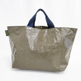 Herve Chapelier 4014PP マルシェショルダーバッグL ムース×マリン トートバッグ カーキ レディース エルベ・シャプリエ【中古】6-0202G∞