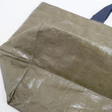 Herve Chapelier 4014PP マルシェショルダーバッグL ムース×マリン トートバッグ カーキ レディース エルベ・シャプリエ【中古】6-0202G∞