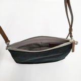 MARGARET HOWELL 2way ベロア ショルダーバッグ ブラック ブラウン レディース マーガレットハウエル【中古】5-1014T◎