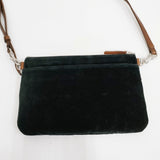 MARGARET HOWELL 2way ベロア ショルダーバッグ ブラック ブラウン レディース マーガレットハウエル【中古】5-1014T◎