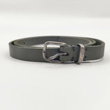 MARGARET HOWELL レザー ナロー イギリス製 ベルト カーキ レディース マーガレットハウエル【中古】5-1130G∞