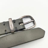 MARGARET HOWELL レザー ナロー イギリス製 ベルト カーキ レディース マーガレットハウエル【中古】5-1130G∞