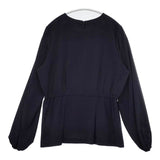 UNITED ARROWS 1521-138-4998 FEEL FREE ブラウス B 定価16500円 ブラウス シャツ ネイビー レディース ユナイテッドアローズ【中古】5-1220M∞