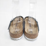 BIRKENSTOCK Gizeh 24.5cm ノーマル幅 サンダル シルバー レディース ビルケンシュトック【中古】6-0426S◎
