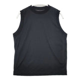 BEAUTY&YOUTH UNITED ARROWS コットンナイロン クルーネック ノースリーブ Tシャツ 定価9900円 Ｔシャツ カットソー ブラック レディース ビューティアンドユース【中古】6-0425S∞