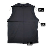 BEAUTY&YOUTH UNITED ARROWS コットンナイロン クルーネック ノースリーブ Tシャツ 定価9900円 Ｔシャツ カットソー ブラック レディース ビューティアンドユース【中古】6-0425S∞