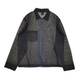 ROKU 6 BEAUTY&YOUTH シアーカラーポイントニットシャツカーディガン 25SS ブラック レディース ロクビューティアンドユース【中古】5-0930M♪