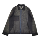 ROKU 6 BEAUTY&YOUTH シアーカラーポイントニットシャツカーディガン 25SS ブラック レディース ロクビューティアンドユース【中古】5-0930M♪