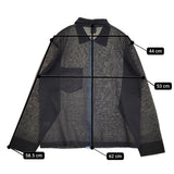 ROKU 6 BEAUTY&YOUTH シアーカラーポイントニットシャツカーディガン 25SS ブラック レディース ロクビューティアンドユース【中古】5-0930M♪
