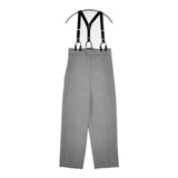 H BEAUTY&YOUTH トロピカルハイウエストサスペンダーパンツ 定価31900円 パンツ 24SS グレー レディース エイチビューティアンドユース【中古】6-0201G∞