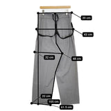 H BEAUTY&YOUTH トロピカルハイウエストサスペンダーパンツ 定価31900円 パンツ 24SS グレー レディース エイチビューティアンドユース【中古】6-0201G∞