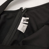 H BEAUTY&YOUTH トロピカルクロスタイトサスペンダードレス ウール ワンピース ブラック レディース エイチビューティアンドユース【中古】6-0201M∞