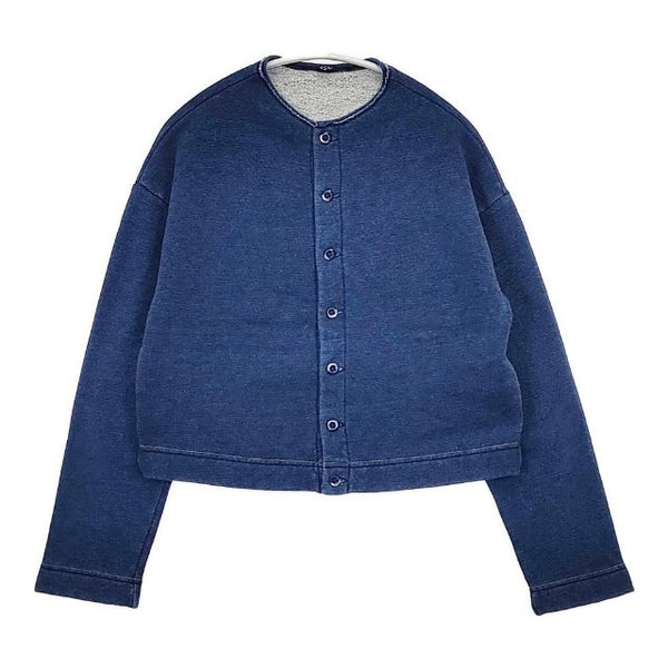 45R/45rpm 裏毛の908四角カーディガン 定価37400円 コットン カーディガン 23AW ネイビー レディース フォーティーファイブアールピーエム【中古】5-1106T∞