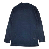 45R/45rpm 藍染め R45 モックネック コットン 長袖Ｔシャツ カットソー ロンＴ ネイビー レディース フォーティーファイブアールピーエム【中古】6-0201M∞