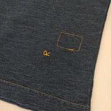 45R/45rpm 藍染め R45 モックネック コットン 長袖Ｔシャツ カットソー ロンＴ ネイビー レディース フォーティーファイブアールピーエム【中古】6-0201M∞