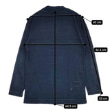 45R/45rpm 藍染め R45 モックネック コットン 長袖Ｔシャツ カットソー ロンＴ ネイビー レディース フォーティーファイブアールピーエム【中古】6-0201M∞