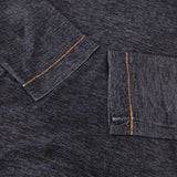 45R/45rpm インディゴ コットン 長袖Ｔシャツ カットソー ロンＴ ネイビー レディース フォーティーファイブアールピーエム【中古】6-0201M∞