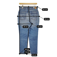 45R/45rpm ライ麦ストレッチデニムのNEW桃比女 定価42900円 パンツ 24SS Lブルー レディース フォーティーファイブアールピーエム【中古】5-0930G♪