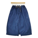 45R/45rpm おこめサテンのオンザビーチスカート 定価46200円 ロングスカート ネイビー レディース フォーティーファイブアールピーエム【中古】5-1218M∞