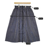 45R/45rpm ゴマデニムヒッコリーのスカート（加工） ロングスカート ネイビー レディース フォーティーファイブアールピーエム【中古】5-1220M∞