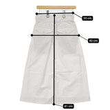 45R/45rpm ジンバウェザーのグルカスカート コットン ロングスカート ホワイト レディース フォーティーファイブアールピーエム【中古】5-1220M∞