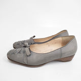 そのみつ S73 レザーレースアップ オーダー品 パンプス グレー レディース そのみつ【中古】6-0127G◎