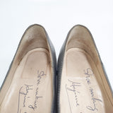 そのみつ S73 レザーレースアップ オーダー品 パンプス グレー レディース そのみつ【中古】6-0127G◎