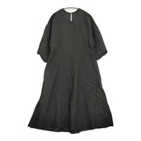 gasa アーカイブ 東方の旅 ワンピース 定価71500円 11211-07211 サイズM リネン ワンピース ブラック レディース ガサ【中古】5-0930M♪
