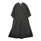 gasa アーカイブ 東方の旅 ワンピース 定価71500円 11211-07211 サイズM リネン ワンピース ブラック レディース ガサ【中古】5-0930M♪