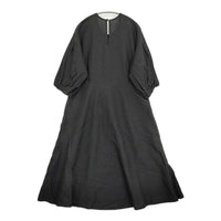 gasa アーカイブ 東方の旅 ワンピース 定価71500円 11211-07211 サイズM リネン ワンピース ブラック レディース ガサ【中古】5-0930M♪