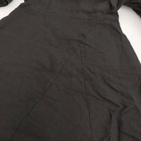 gasa アーカイブ 東方の旅 ワンピース 定価71500円 11211-07211 サイズM リネン ワンピース ブラック レディース ガサ【中古】5-0930M♪