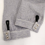 gasa ウール レーヨン ツイード 定価44100円 13111-13313 クロップドパンツ パープル レディース ガサ【中古】5-0930T♪