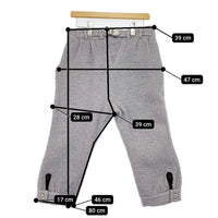 gasa ウール レーヨン ツイード 定価44100円 13111-13313 クロップドパンツ パープル レディース ガサ【中古】5-0930T♪