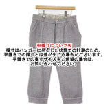 gasa ウール レーヨン ツイード 定価44100円 13111-13313 クロップドパンツ パープル レディース ガサ【中古】5-0930T♪