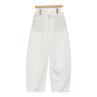 upper hights conte 131111202WHT サイズ24 バルーン バレルレッグ デニムパンツ ホワイト レディース アッパーハイツ【中古】5-0930G♪