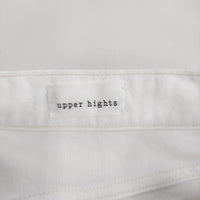 upper hights conte 131111202WHT サイズ24 バルーン バレルレッグ デニムパンツ ホワイト レディース アッパーハイツ【中古】5-0930G♪