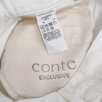 upper hights conte 131111202WHT サイズ24 バルーン バレルレッグ デニムパンツ ホワイト レディース アッパーハイツ【中古】5-0930G♪