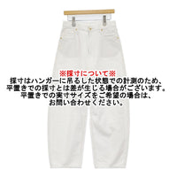 upper hights conte 131111202WHT サイズ24 バルーン バレルレッグ デニムパンツ ホワイト レディース アッパーハイツ【中古】5-0930G♪
