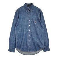 POLO RALPH LAUREN/BEAMS ポロベア刺繍 POLO BEAR DENIM BD SHIRT シャツ 24AW ネイビー レディース ポロラルフローレン/ビームス【中古】5-0930M♪