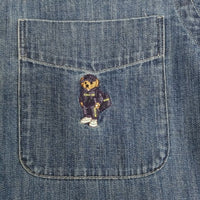 POLO RALPH LAUREN/BEAMS ポロベア刺繍 POLO BEAR DENIM BD SHIRT シャツ 24AW ネイビー レディース ポロラルフローレン/ビームス【中古】5-0930M♪