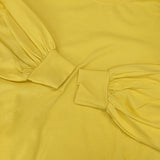 HYKE 202-12231 LONG-SLV TEE ボリュームスリーブ 長袖Ｔシャツ カットソー ロンＴ イエロー レディース ハイク【中古】6-0201M∞