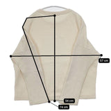 R&D.M.Co- ドロップショルダー コットン 裏起毛 スウェット ベージュ レディース オールドマンズテーラー【中古】5-1220T∞