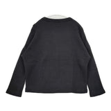 R&D.M.Co- ドロップショルダー 裏起毛 コットン スウェット ブラック レディース オールドマンズテーラー【中古】5-1220T∞