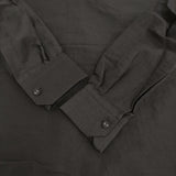R&D.M.Co- 新品 コットンリネン フリルカラー 定価53900円 ブラウス シャツ ブラック レディース オールドマンズテーラー【中古】5-0930M♪
