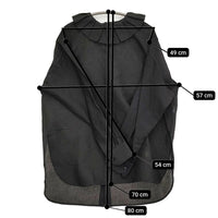 R&D.M.Co- 新品 コットンリネン フリルカラー 定価53900円 ブラウス シャツ ブラック レディース オールドマンズテーラー【中古】5-0930M♪